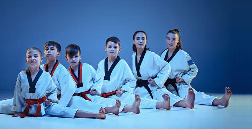 Martial Arts Lessons for Kids in Nutley NJ - Kids Group Splits