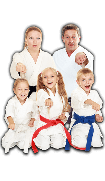 Martial Arts Lessons for Families in Nutley NJ - Sitting Group Family Banner